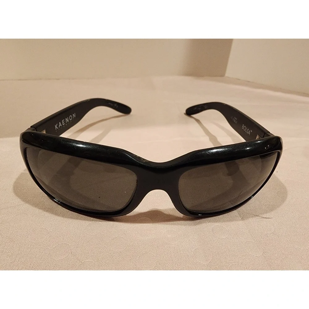Kaenon Bolsa Black Framed Polarized‎ Sunglasses Made In Italy Mens